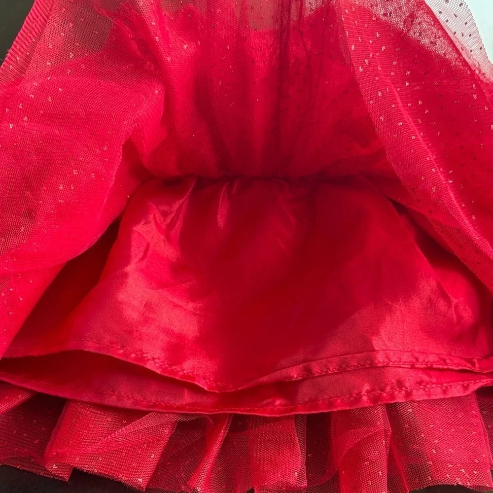 Zunie Red Velvet Sparkle Holiday Dress